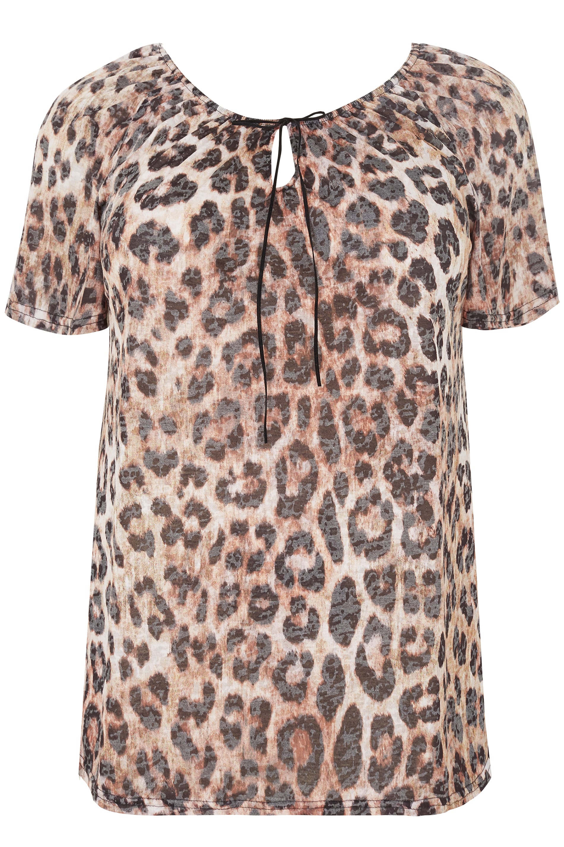 Leopard Print Gypsy Top, plus size 16 to 36