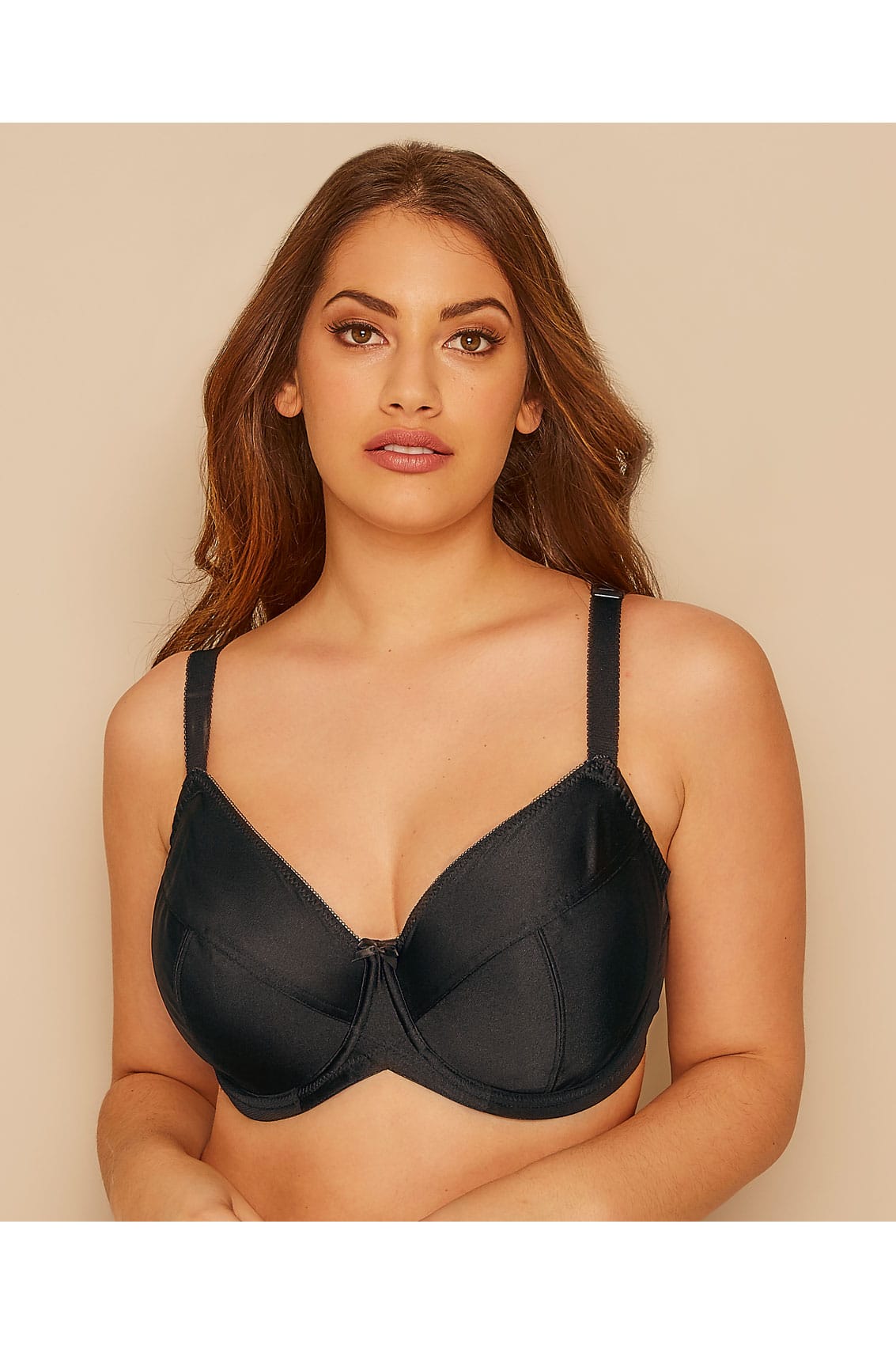 Black Classic Smooth Non Padded Underwired Bra