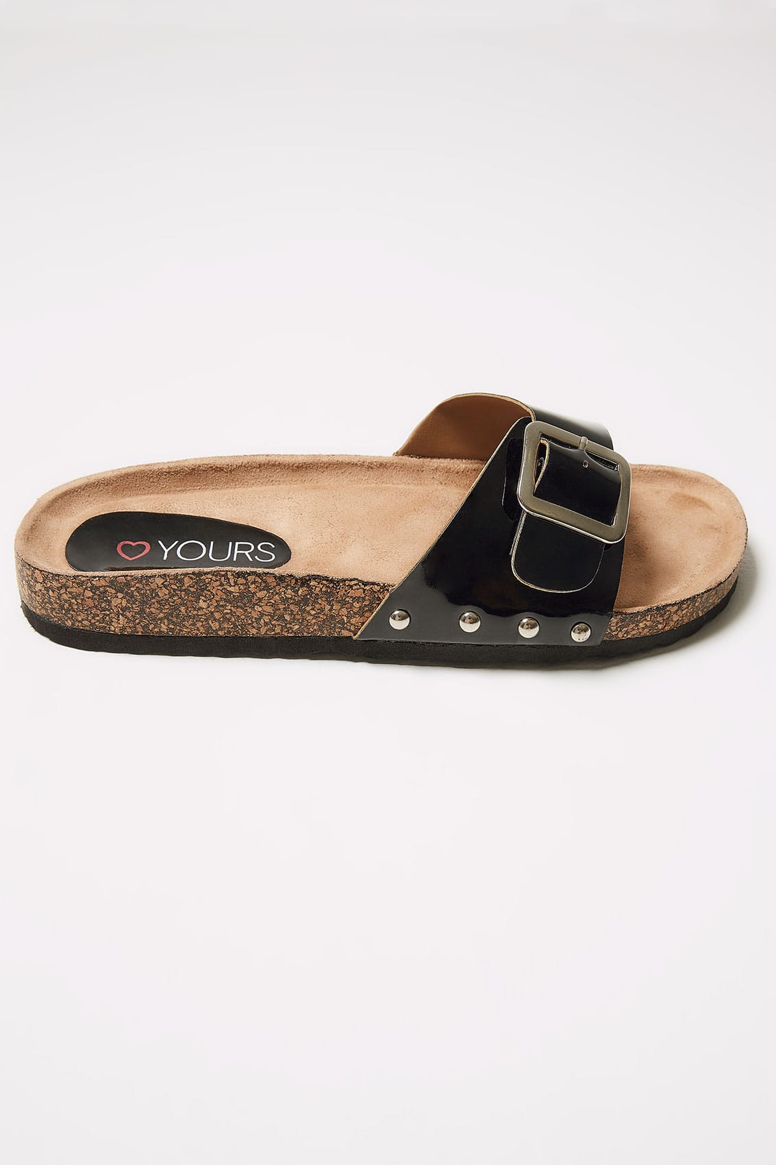 open toe mule flat sandals