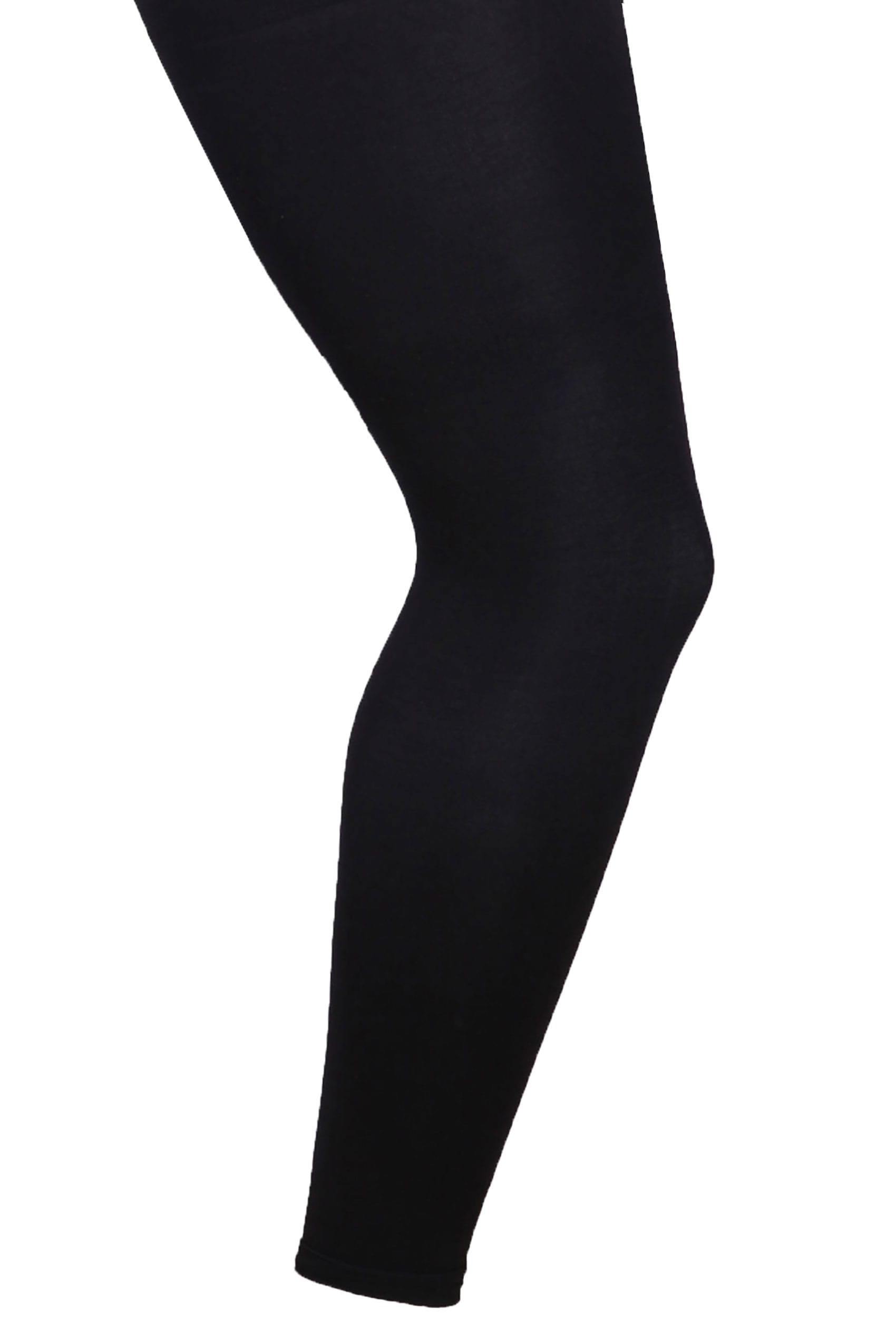 Black Footless 80 Denier Tights, Plus size 16 to 32
