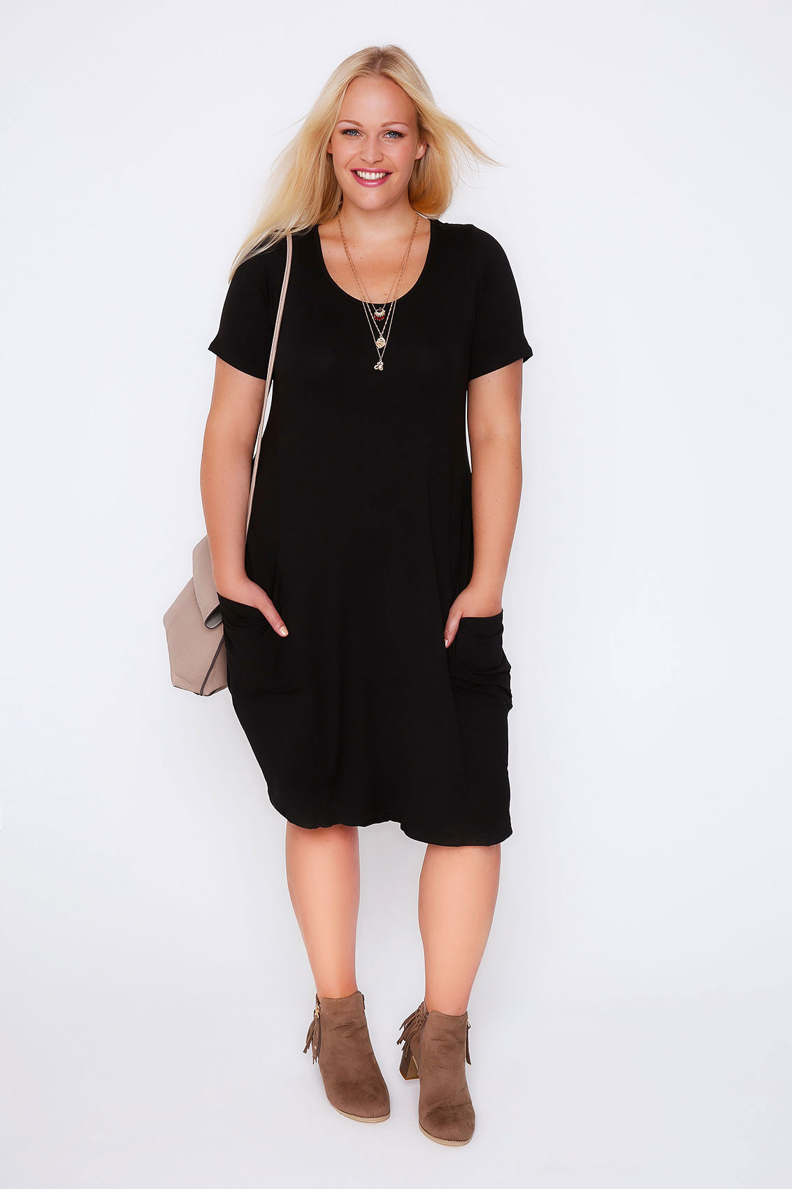 jersey dress with pockets