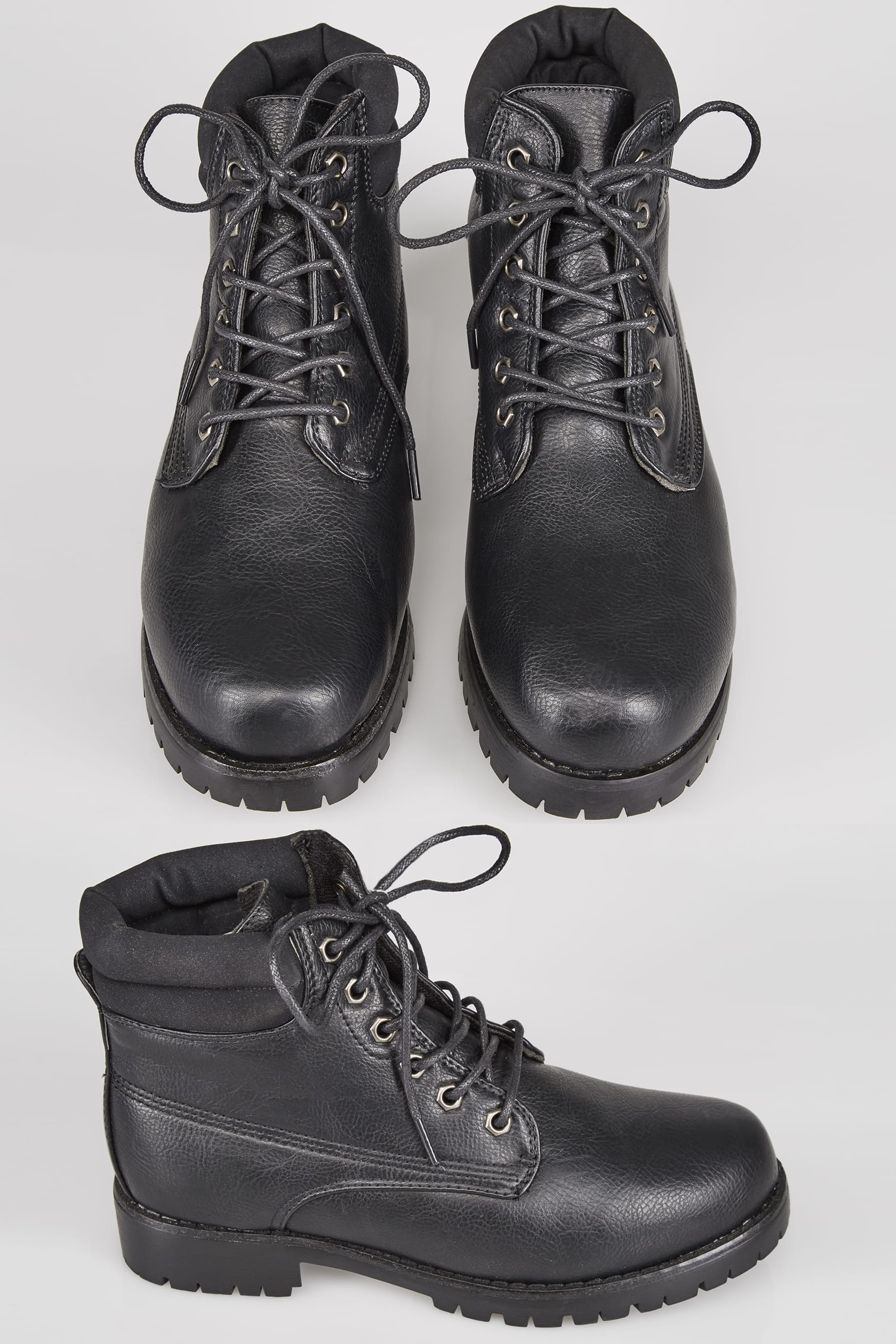 Black Buckled Ankle Boots In EEE Fit, Wide Fit 4EEE, 5EEE 