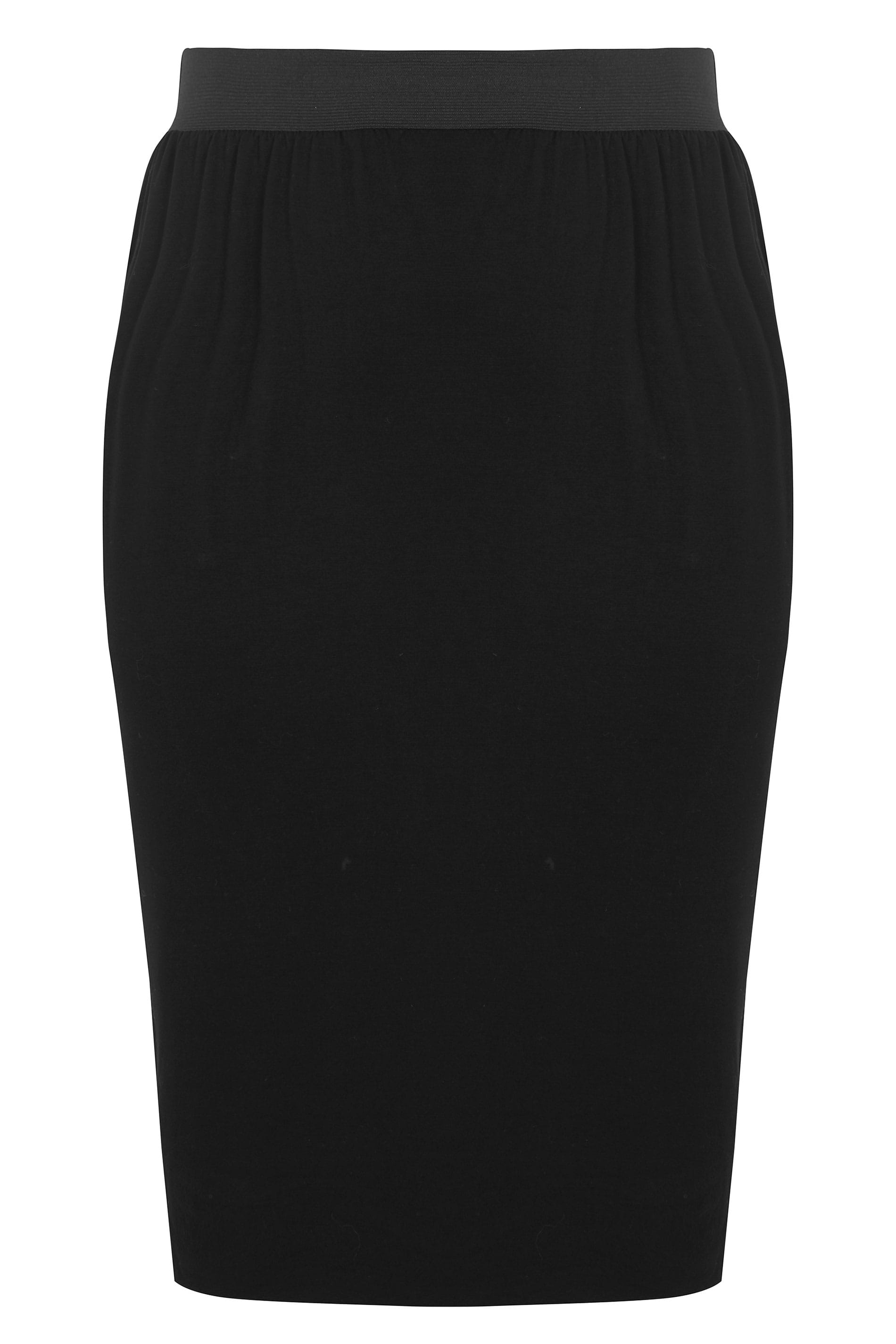 black and white pencil skirt