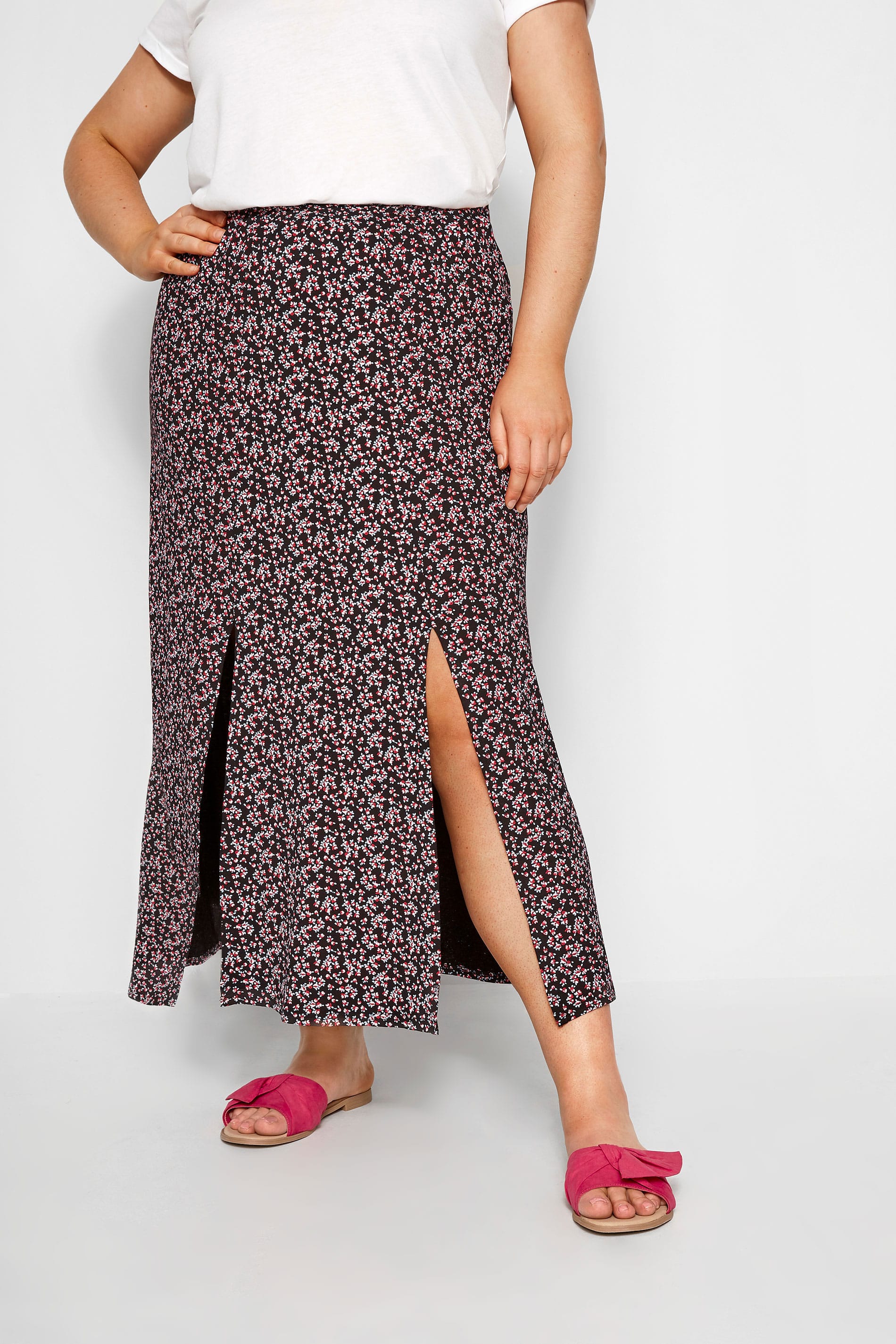 ditsy floral maxi skirt