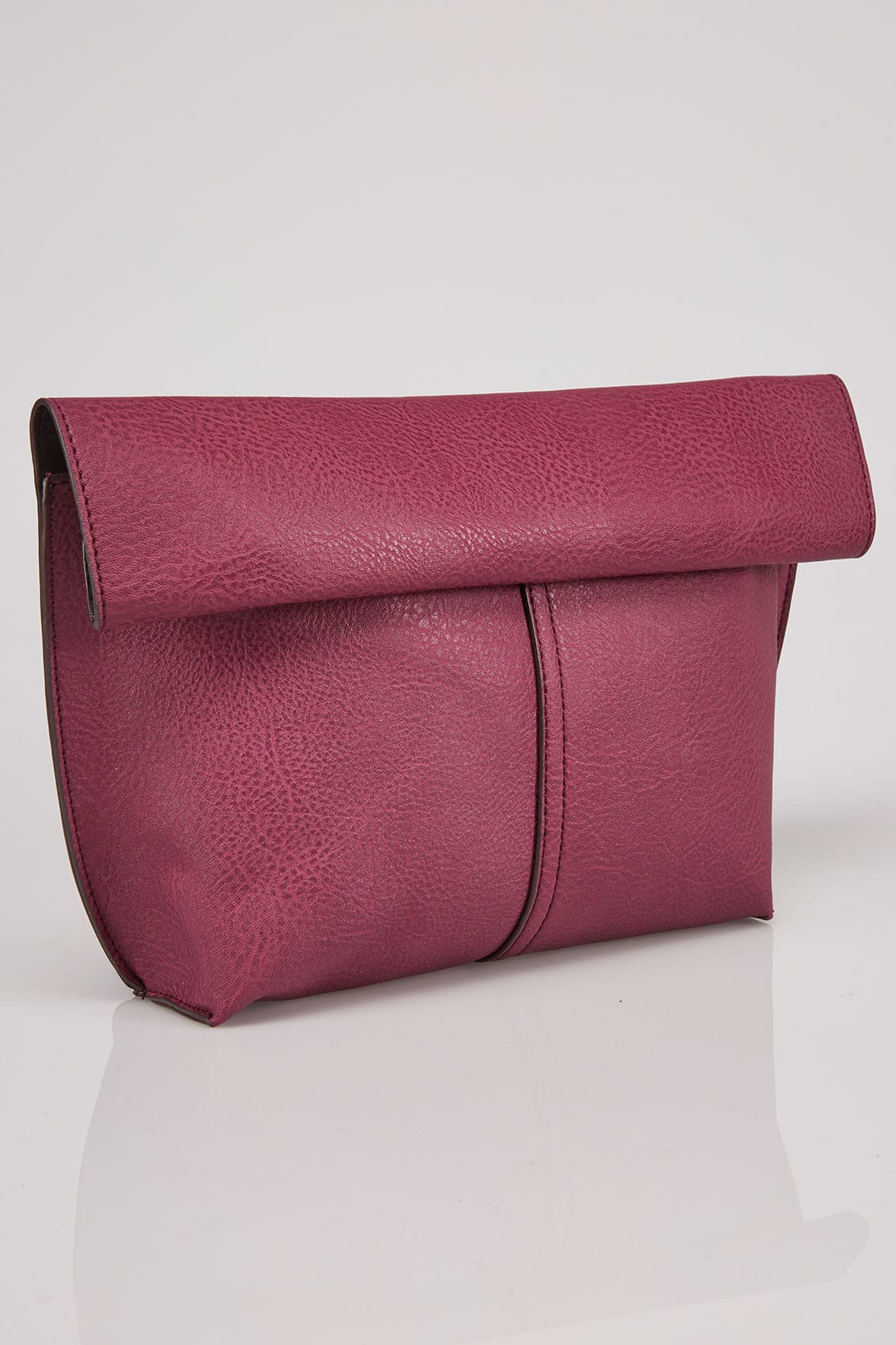 Black  Purple Reversible Roll Top Bag With Detachable Straps-4442