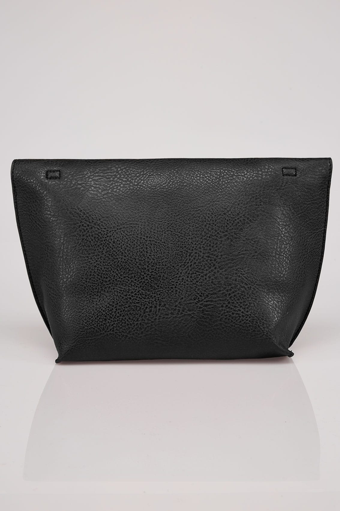 Black  Purple Reversible Roll Top Bag With Detachable Straps-5859