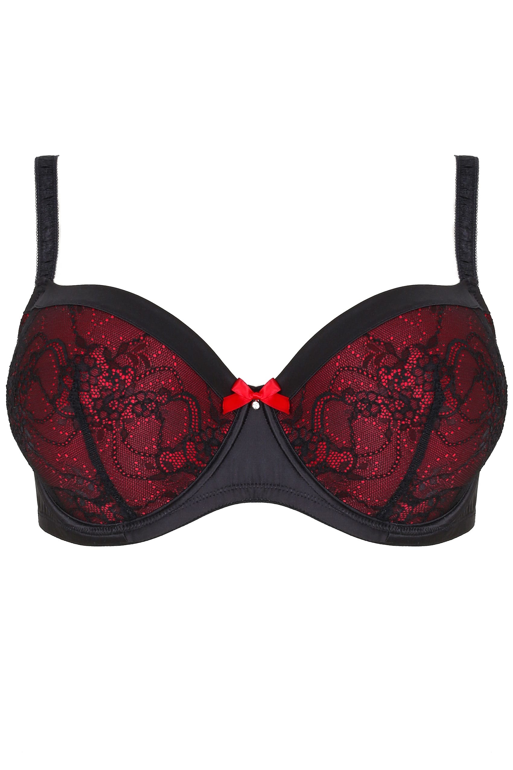 Dobby 65 bra heart mesh black rose gold