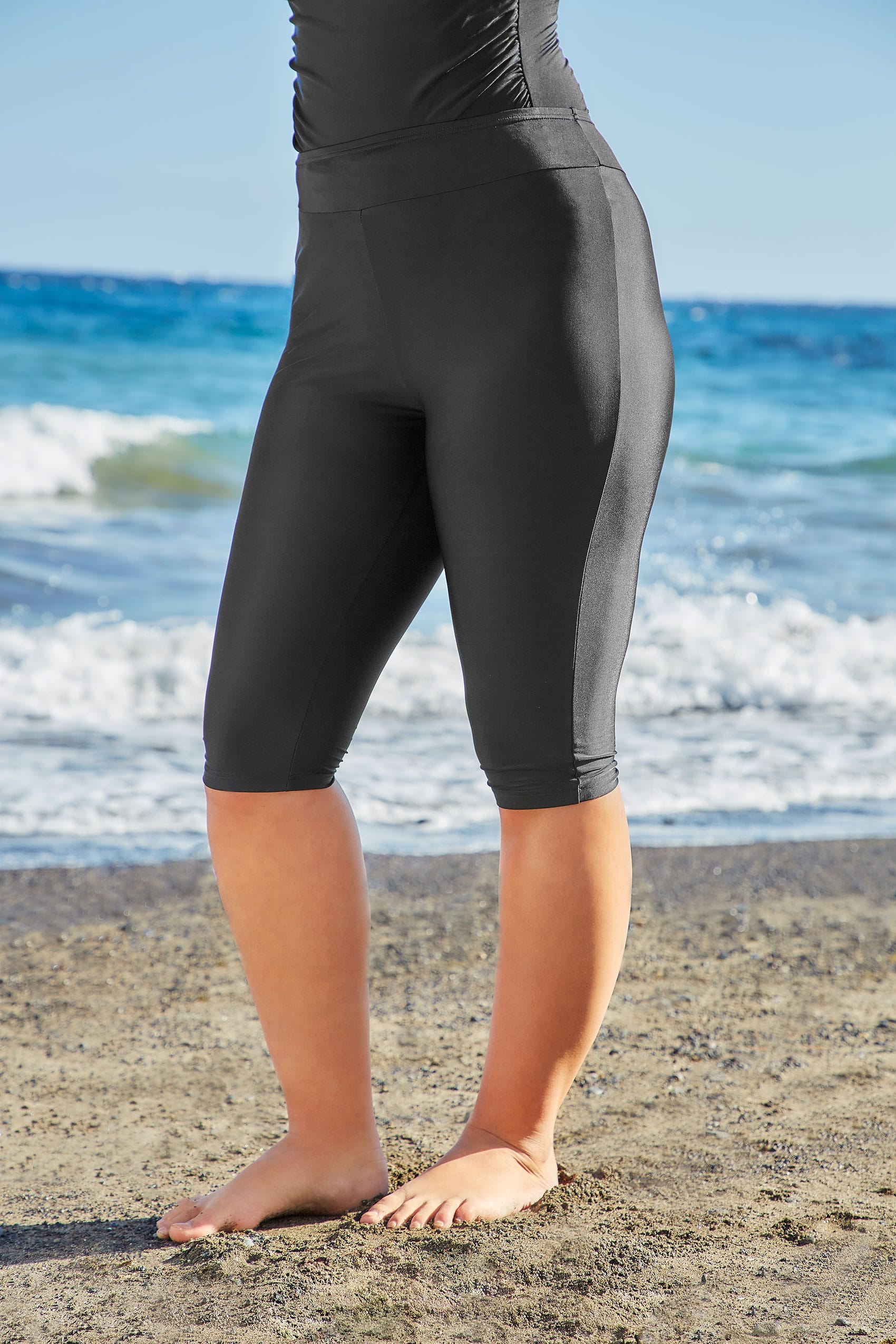 Black Stretch Swim Shorts plus sizes: 16,18,20,22,24,26,28,30,32