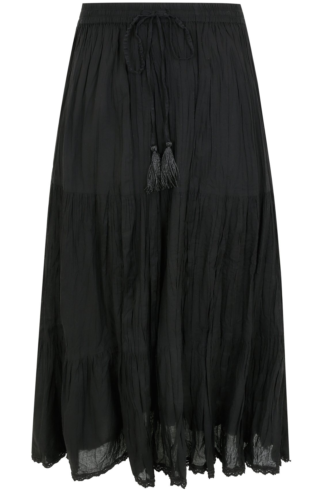 Black Crinkle Skirt 23