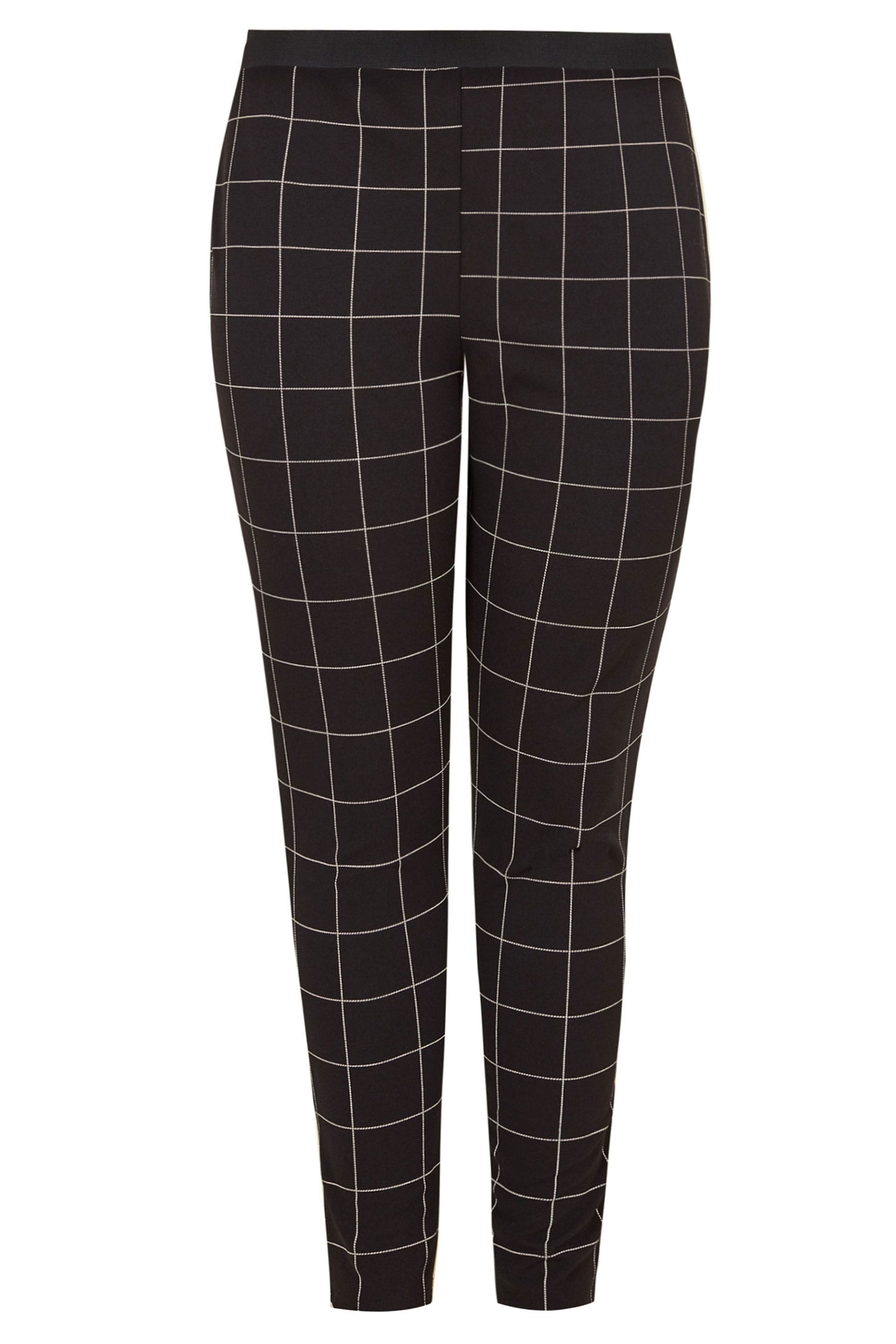Plus Size Black & White Check Harem Trousers | Sizes 16 to 36 | Yours ...