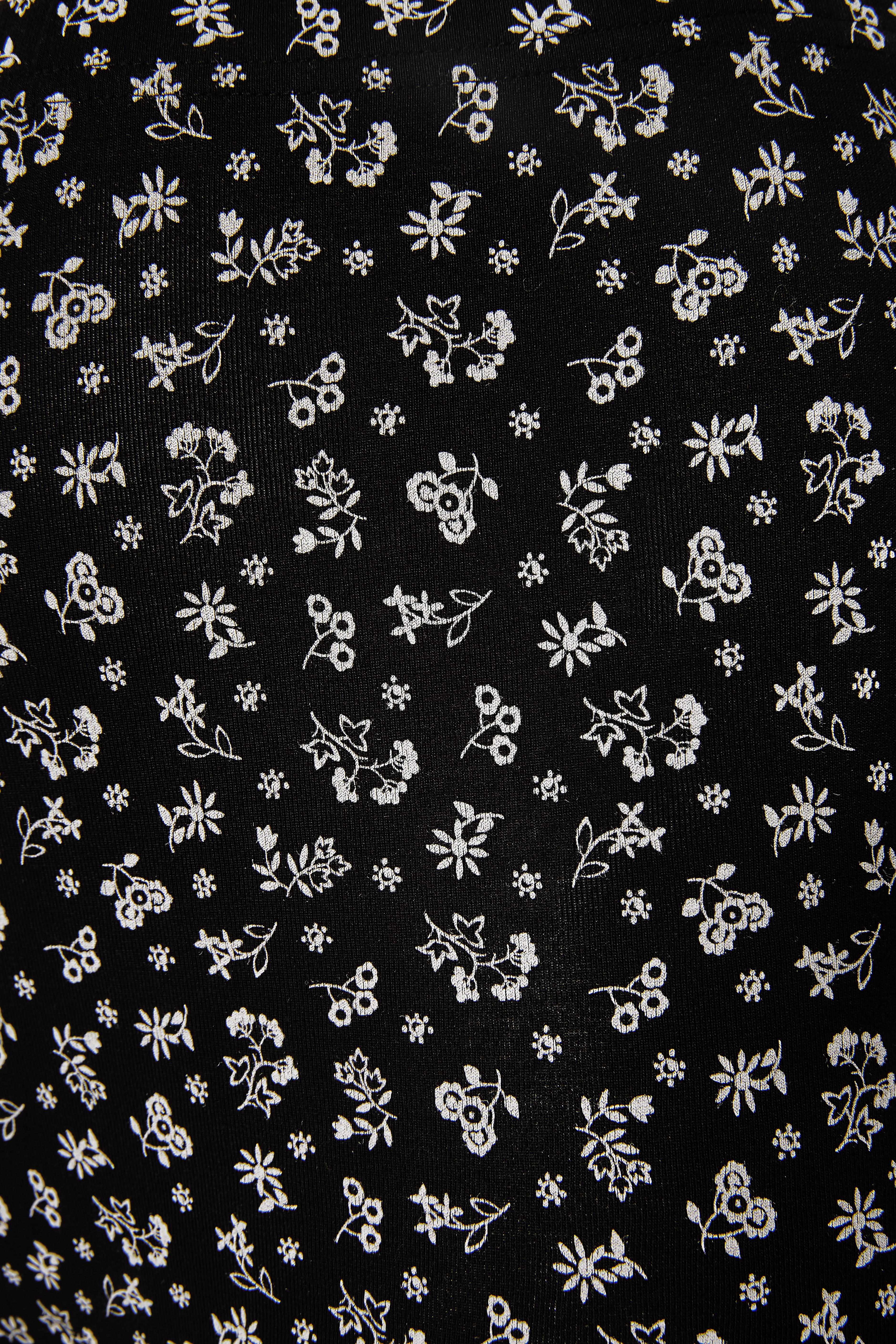 black ditsy floral