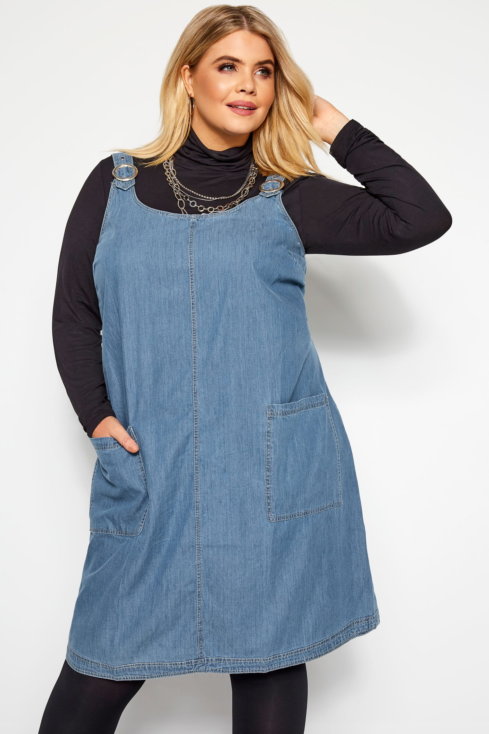 plus size pinafore