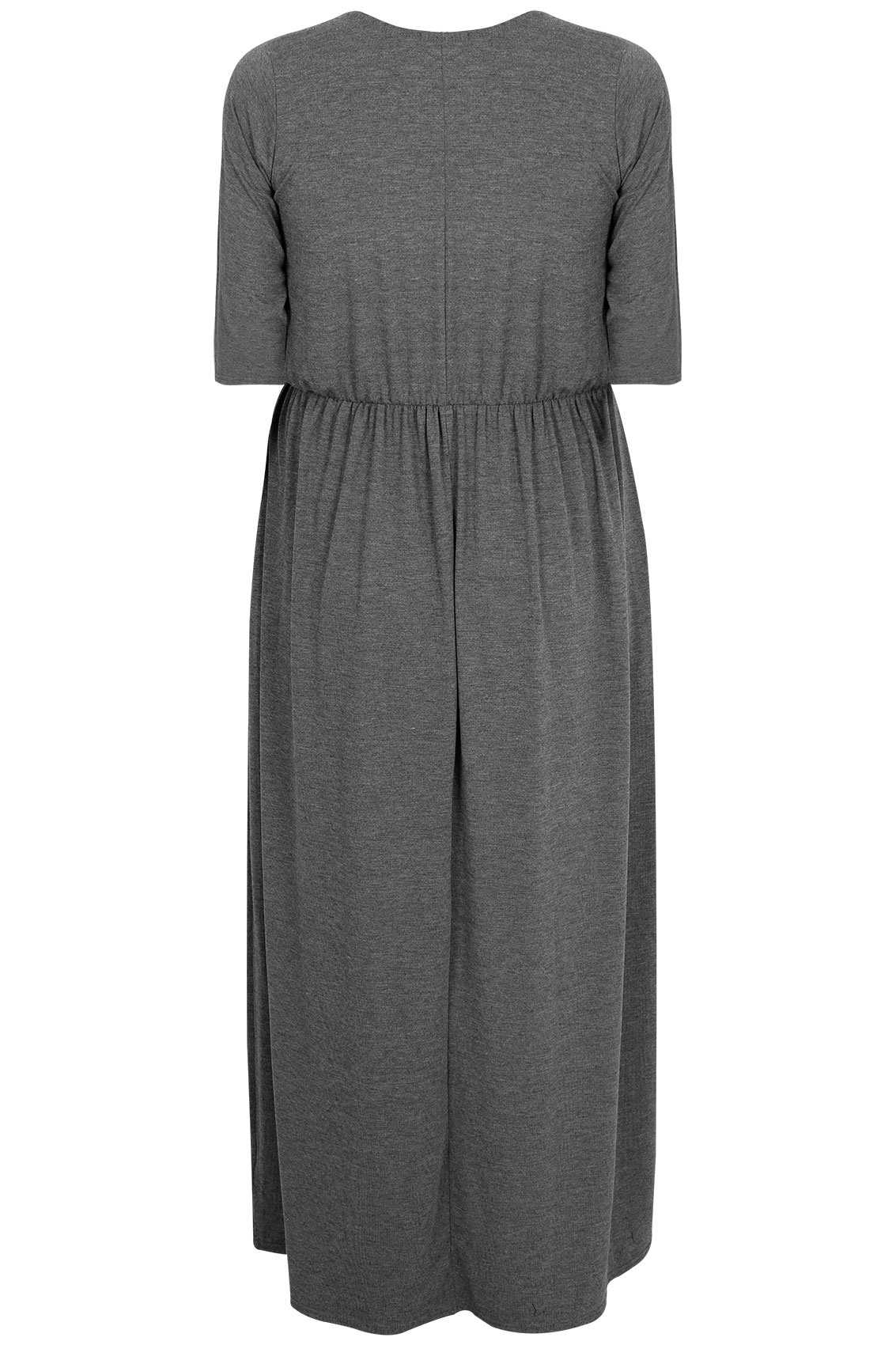 jersey maxi dress with pockets