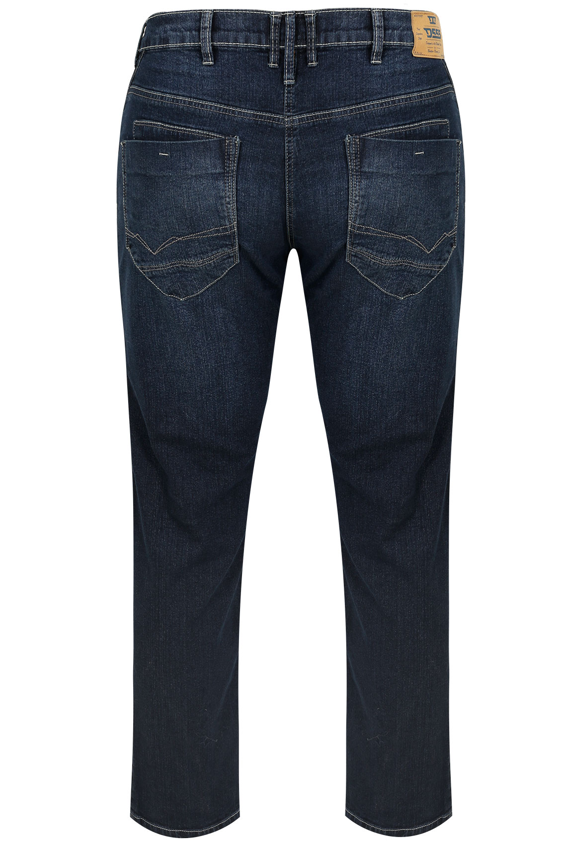 D555 Blue Tapered Leg Stretch Jeans