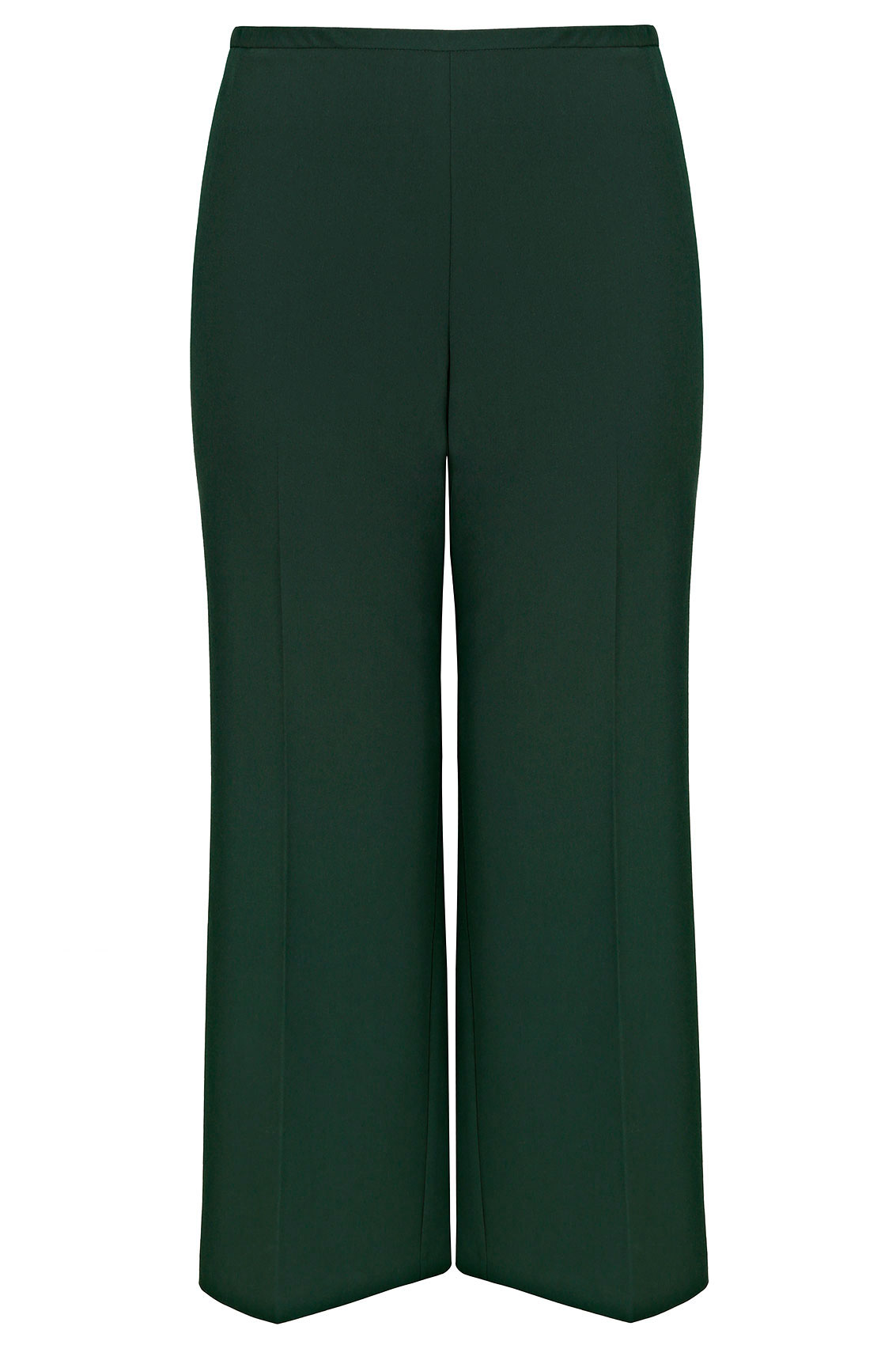 Dark Green Wide Leg Trousers Plus Size 16 to 36