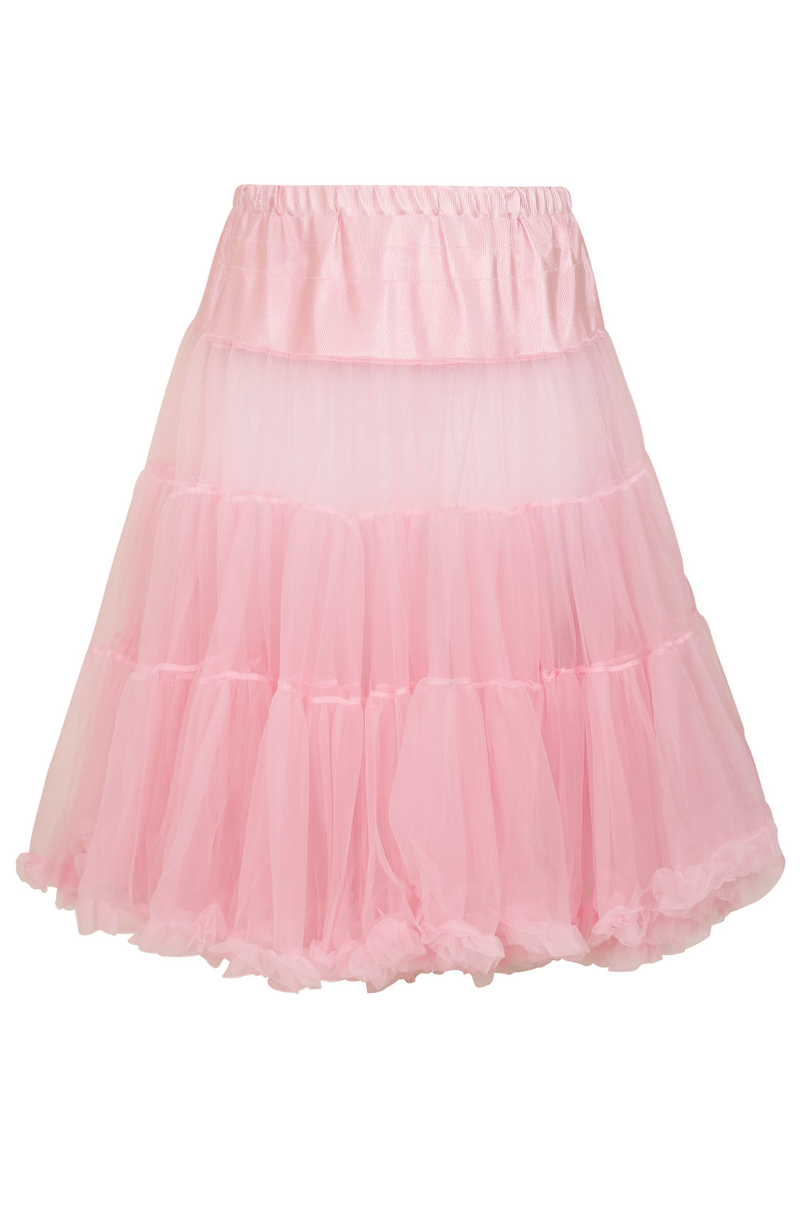 HELL BUNNY Dolly Pink Petticoat Flare Skirt, Plus size 16 to 32