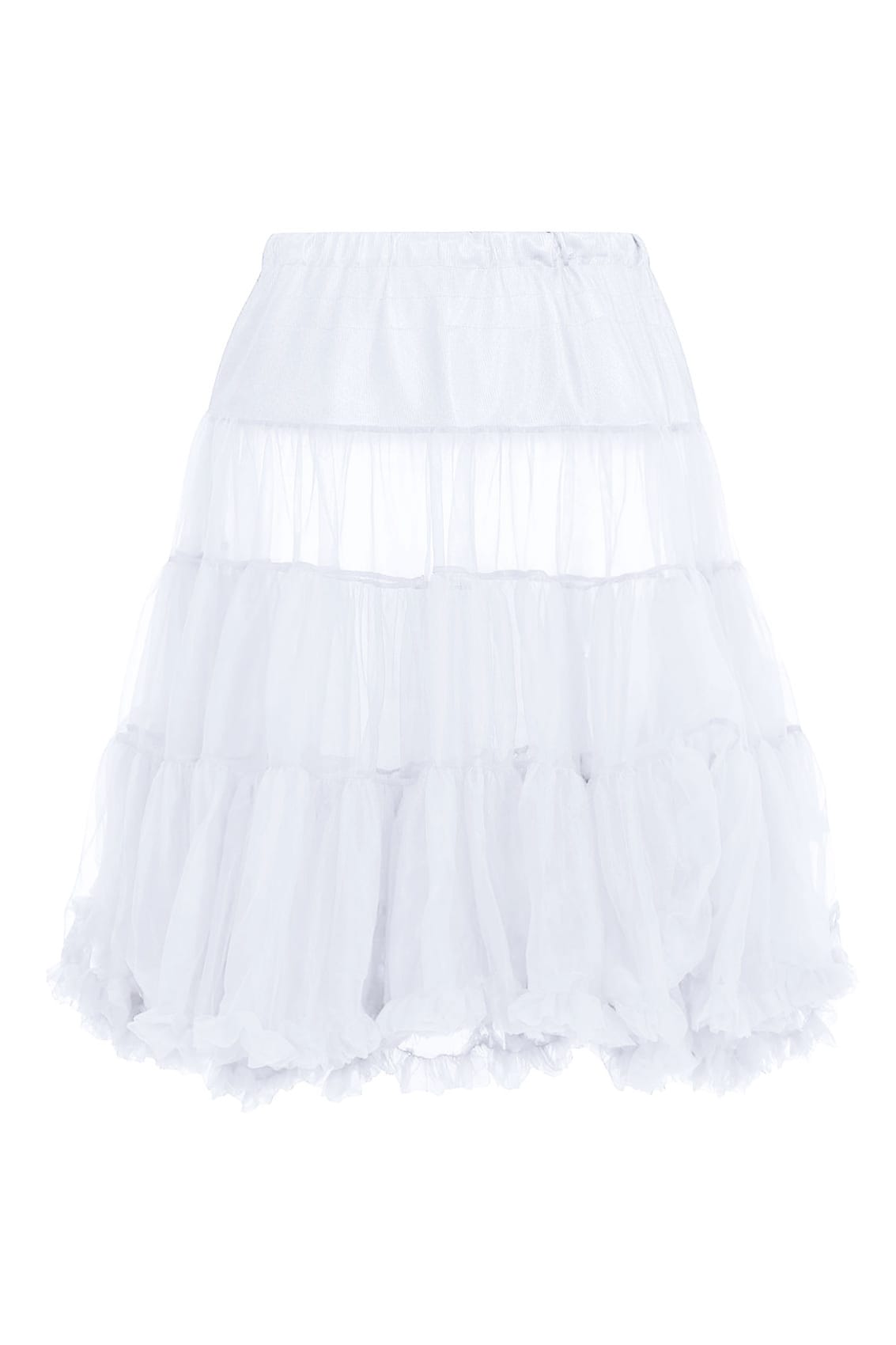 HELL BUNNY White Petticoat Flare Skirt Plus Sizes: L-2XL: 14-18 3XL-5XL ...