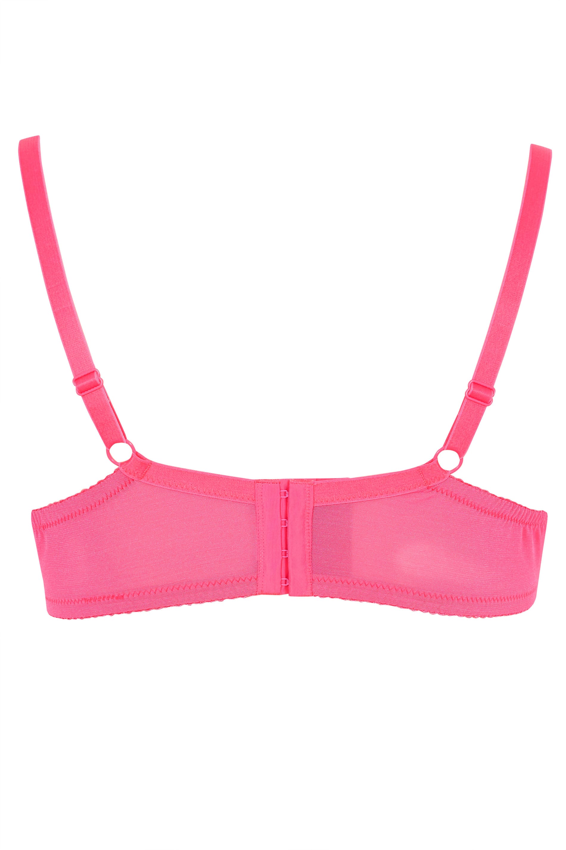 Hot Pink T-Shirt Bra | Sizes 38DD to 48G | Yours Clothing