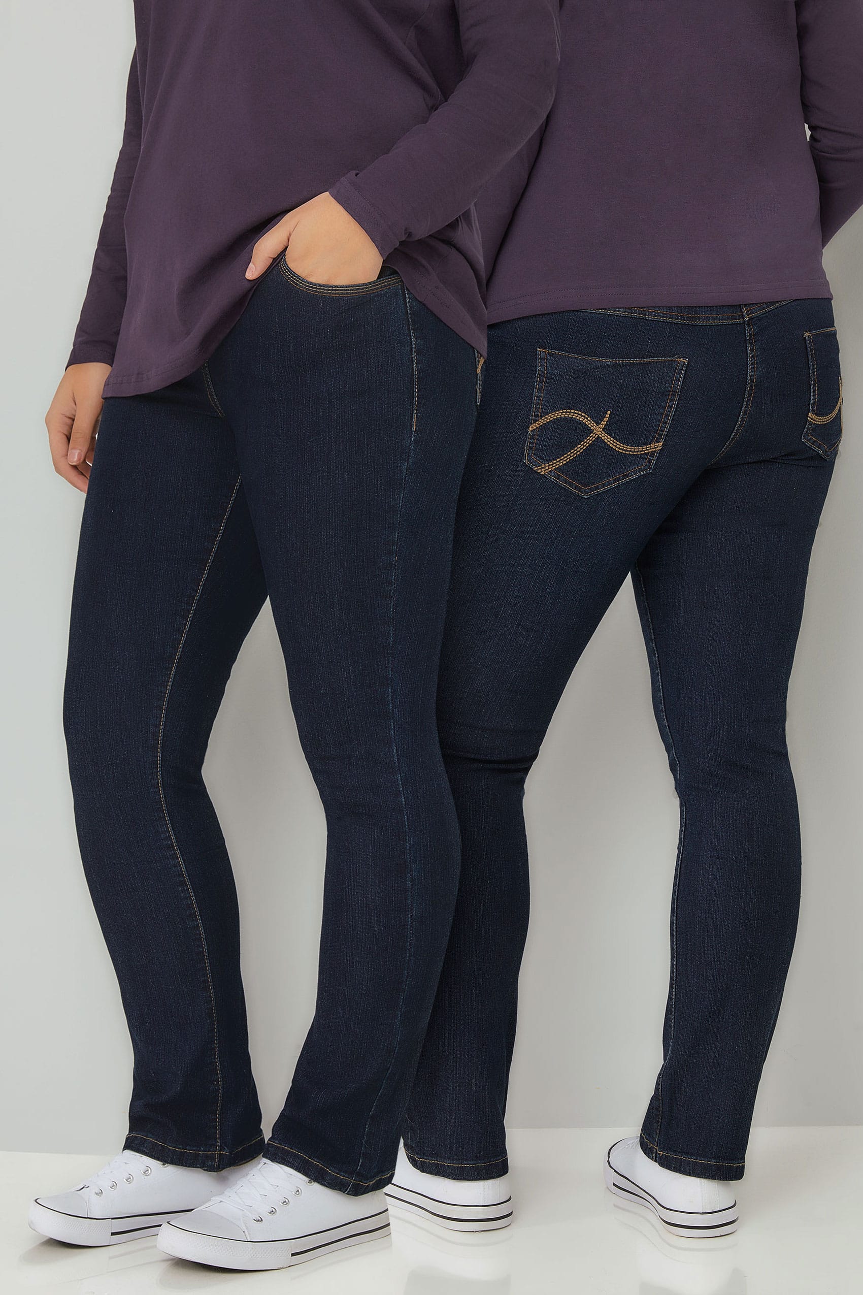 new directions plus size straight leg jean averag