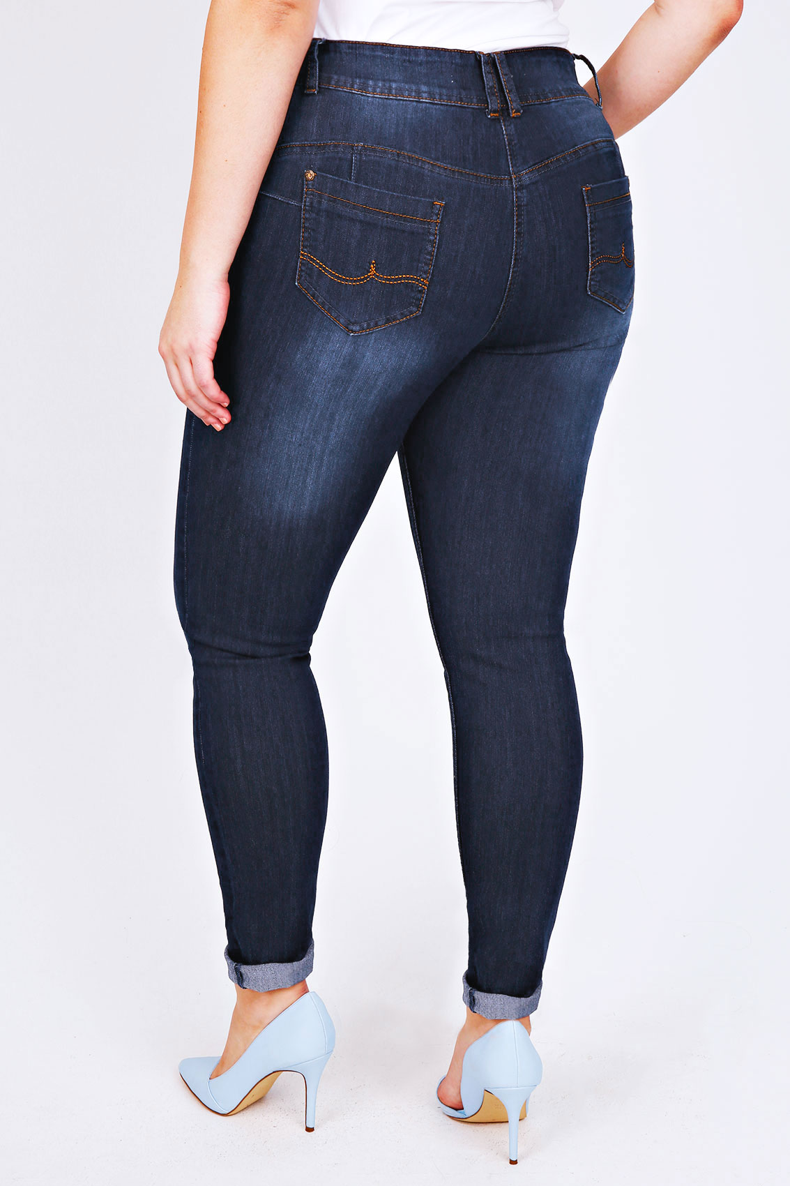 Indigo Skinny Shaper Jeans Available in 30