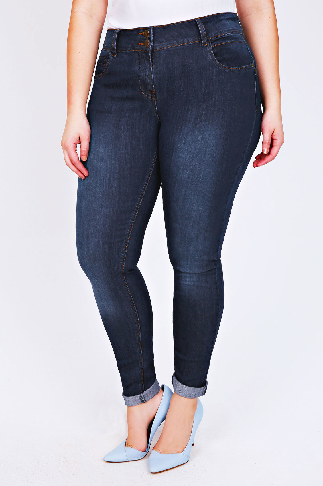 Indigo Skinny Shaper Jeans Available in 30