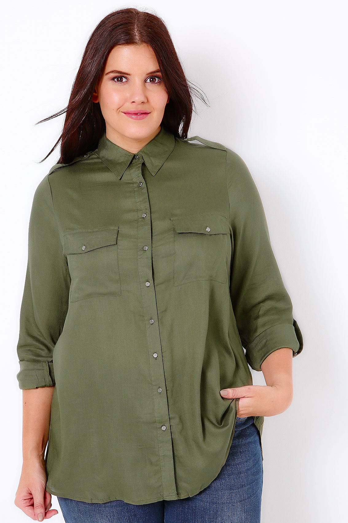 relaxed tencel shirt