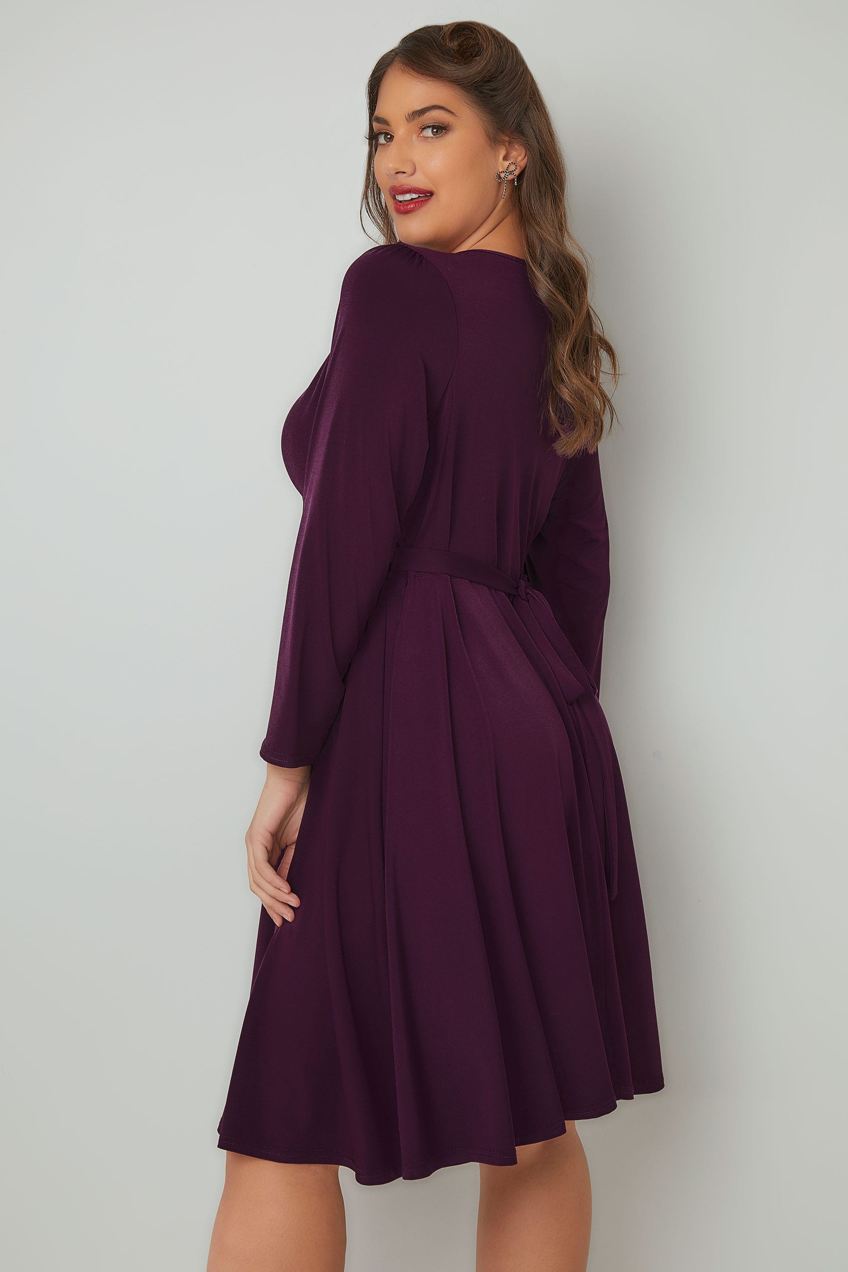 LADY VOLUPTUOUS Purple Lyra Dress, Plus size 16 to 32