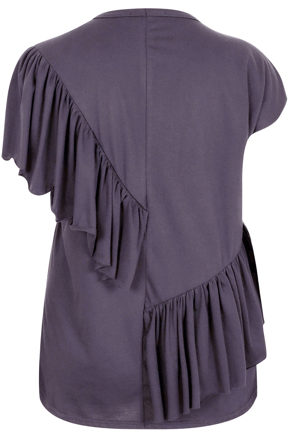 purple v neck top