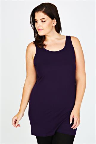 plus size longline vest tops