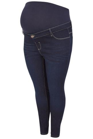 Black Super Stretch Skinny Jeans, Plus Size 16 to 28