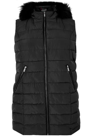 Joules Womens Maybury Chevron Quilt Padded Gilet With Hood 