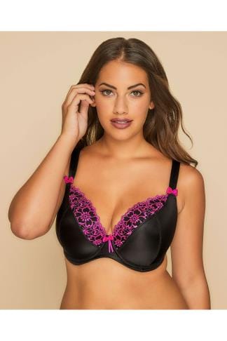 Brands list satin pictures bra lace black underwired trim color