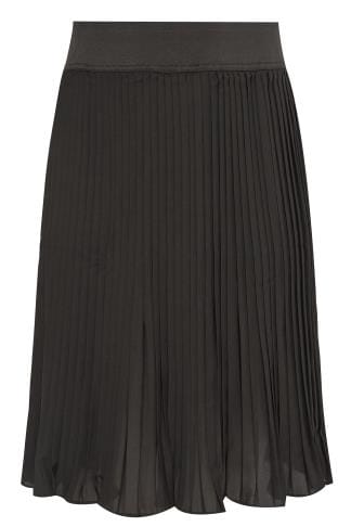 Green & Black Palm Leaf Print Wrap Midi Skirt, Plus size 16 to 36
