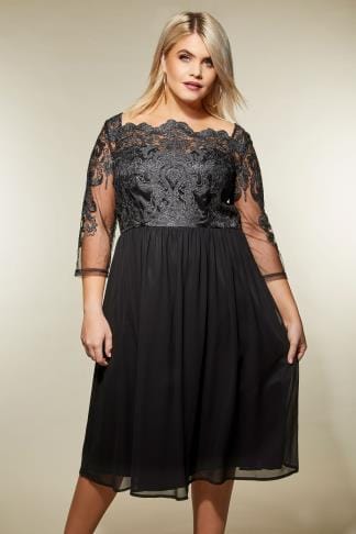 Black Drape Pocket Sleeveless Jersey Dress Plus Size 14 to 32