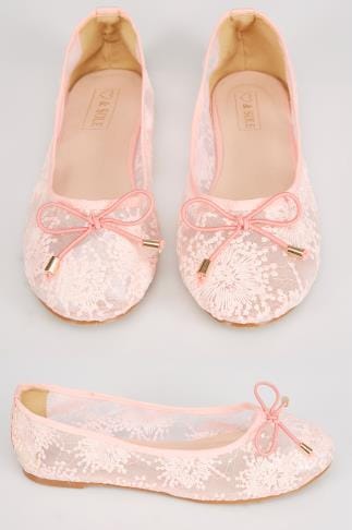 mesh ballet pumps