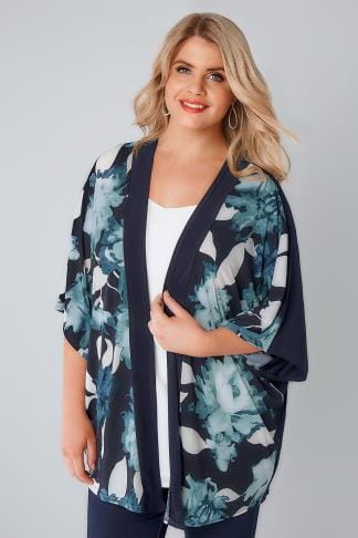 Plus Size Kimonos & Waistcoats | Yours Clothing