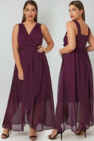jurk paarse yoursclothing sukienka