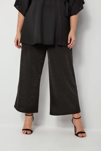 glitter palazzo trousers