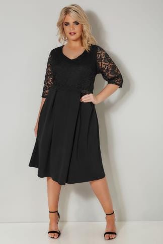 Black Chiffon Maxi Dress With Embellished Waist, Plus size 16 to 32