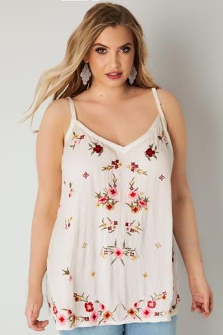 Multi Tropical Print Cami Top, Plus size 16 to 32
