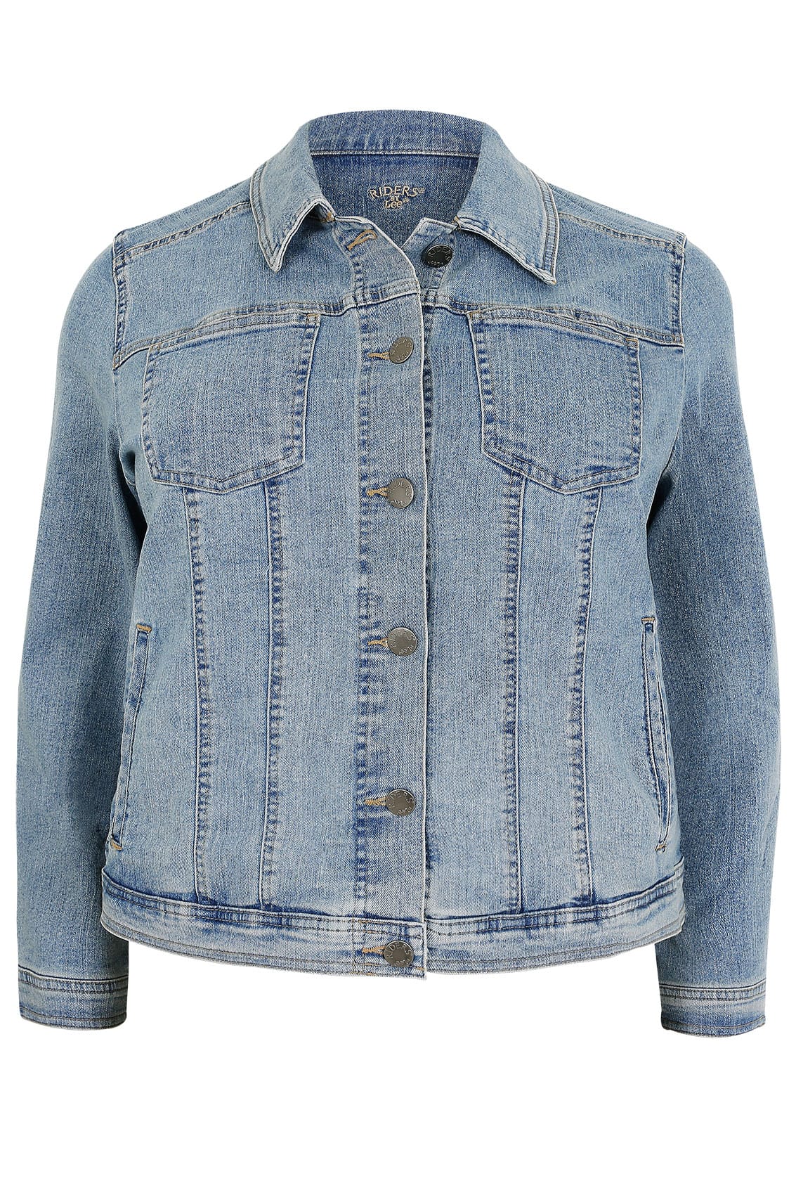 Light Blue Denim Jacket, Plus size 16 to 32