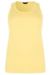 Yellow Vest Top | Sizes 16 to 36 | Yours Clothing