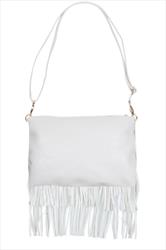 white bag with strap