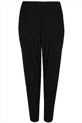 black slinky trousers