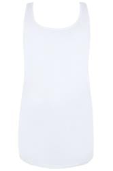 Plus Size White Longline Vest | Sizes 16 to 36 | Yours Clothing