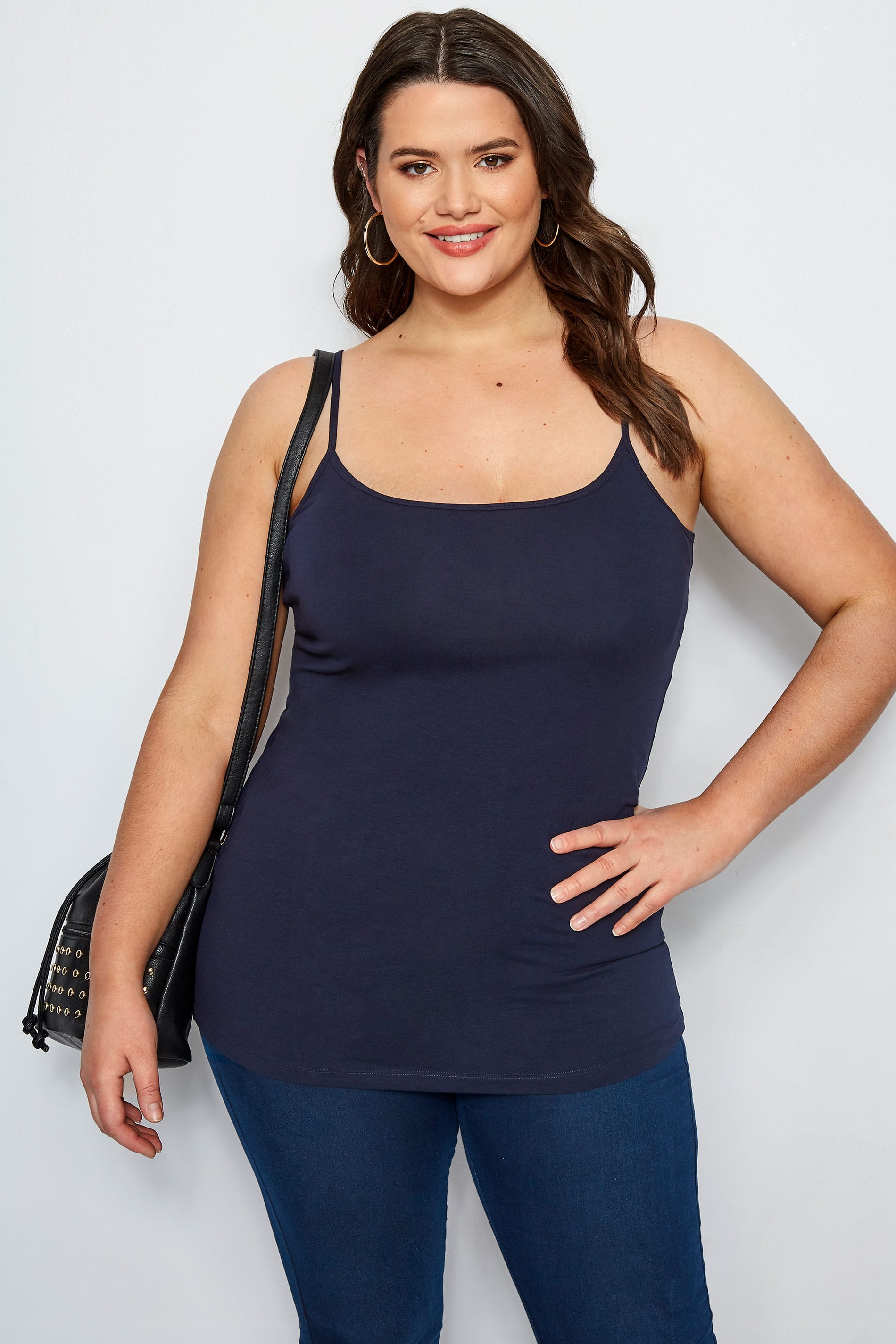 White Cami Vest Top, Plus size 16 to 36 | Yours Clothing