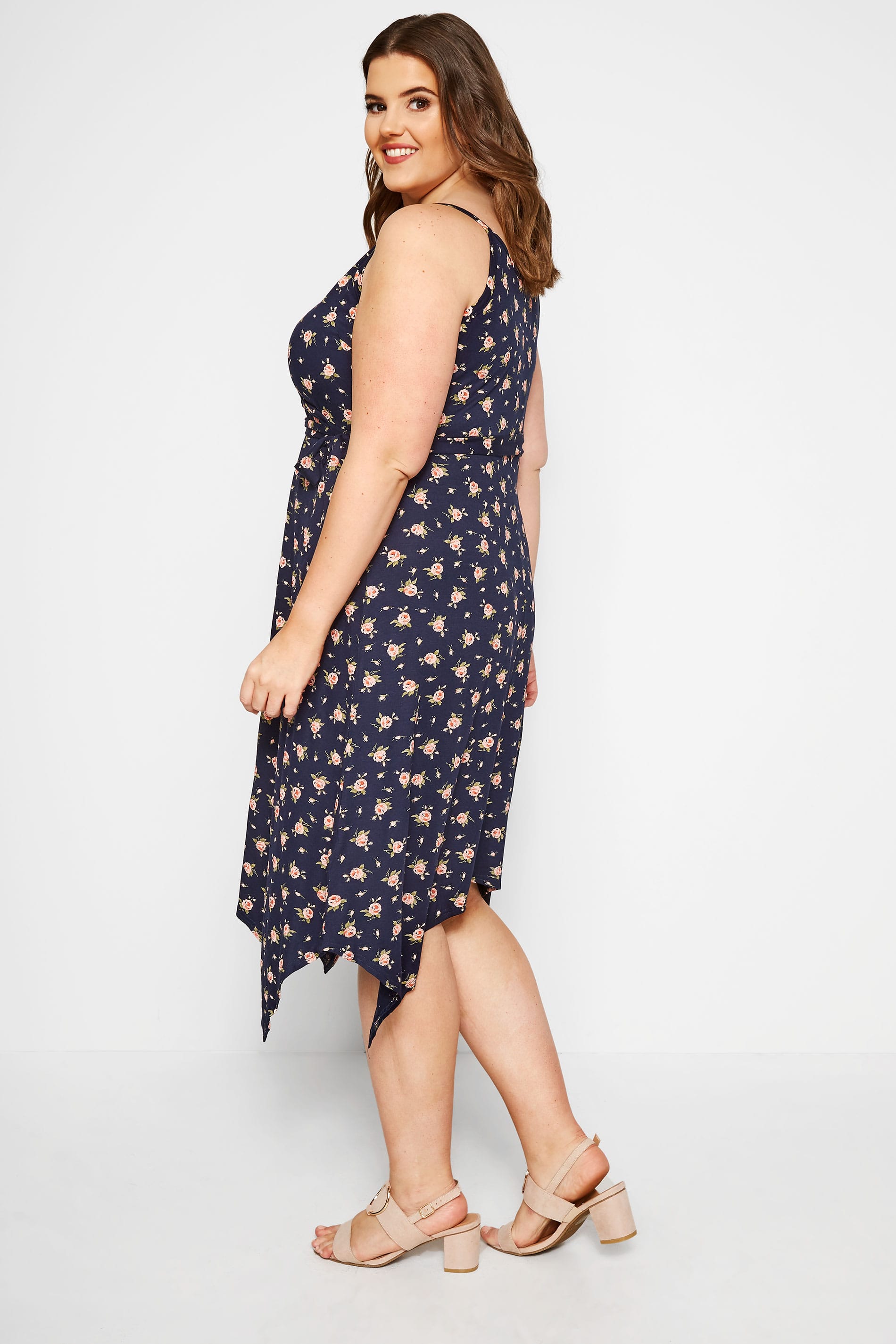 navy floral