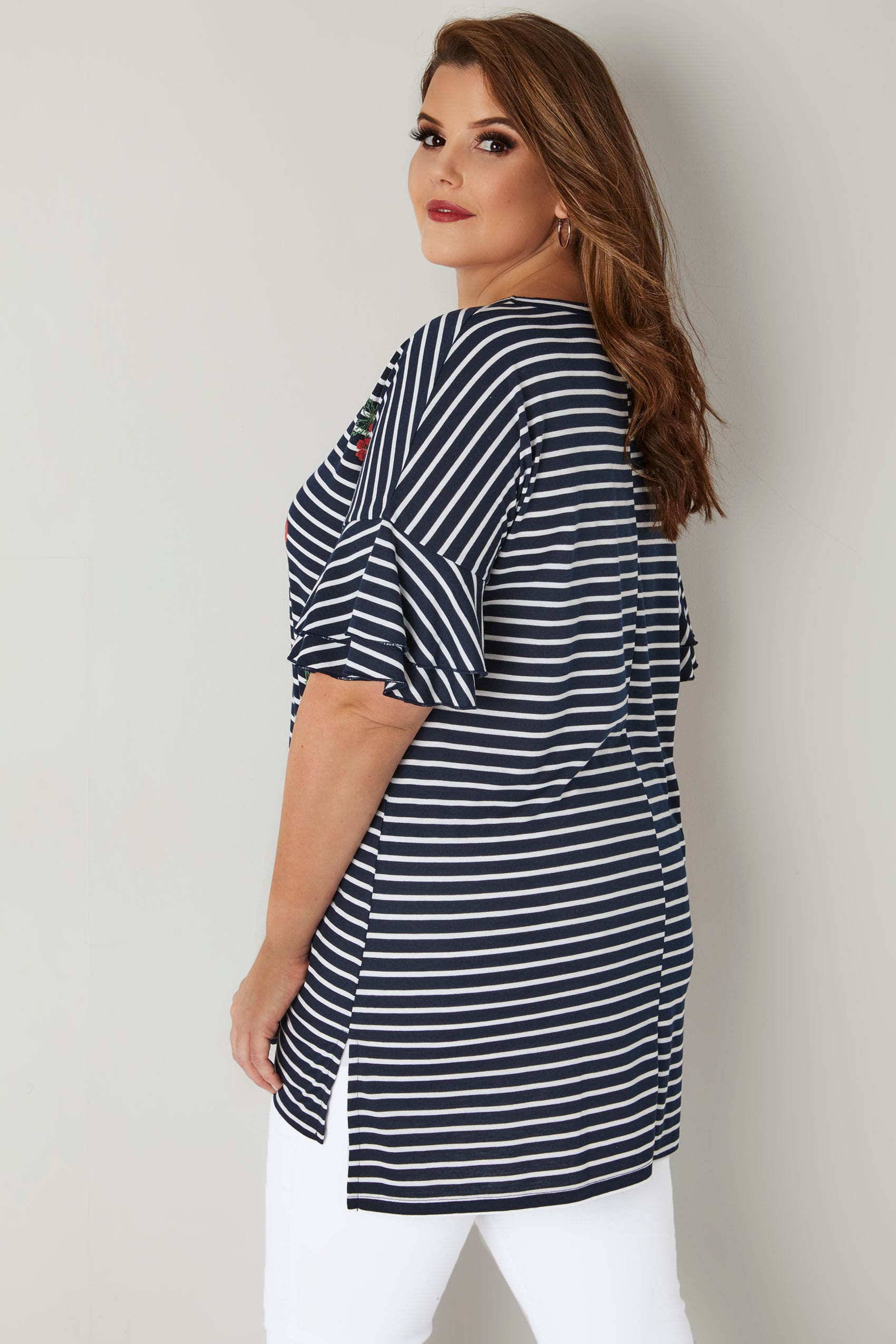 navy and white striped shirt        <h3 class=