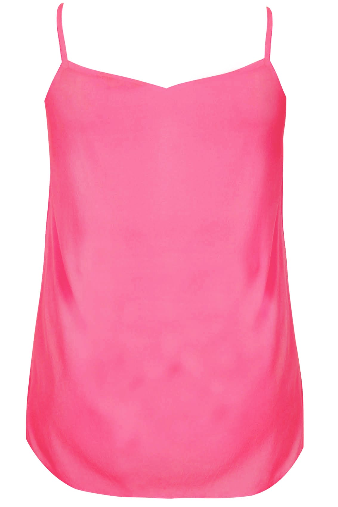 Neon Pink Woven Cami Top, Plus size 16 to 36
