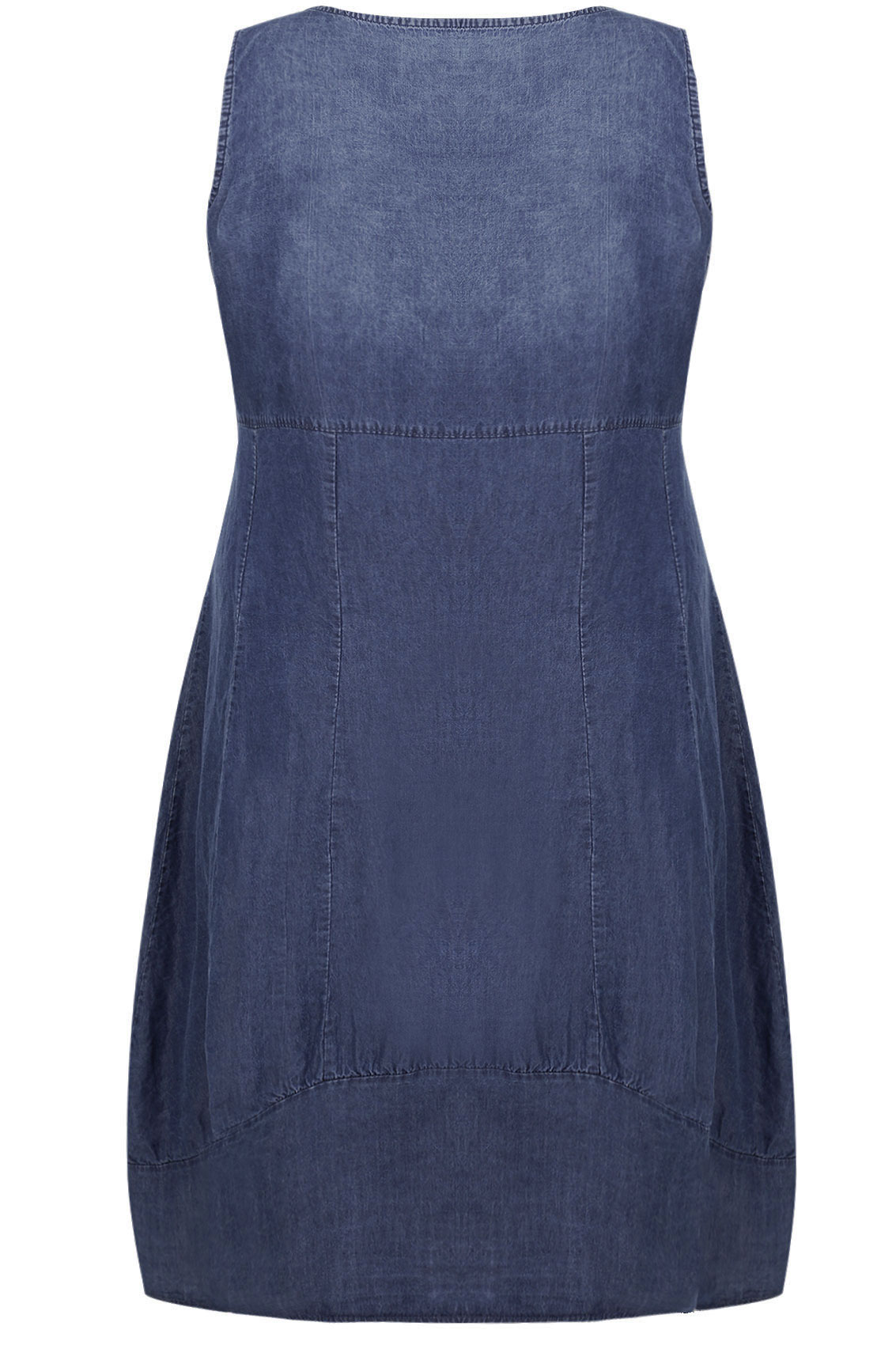 PAPRIKA Blue Tencel® Sleeveless Dress With Sequin Detail - Made In ...
